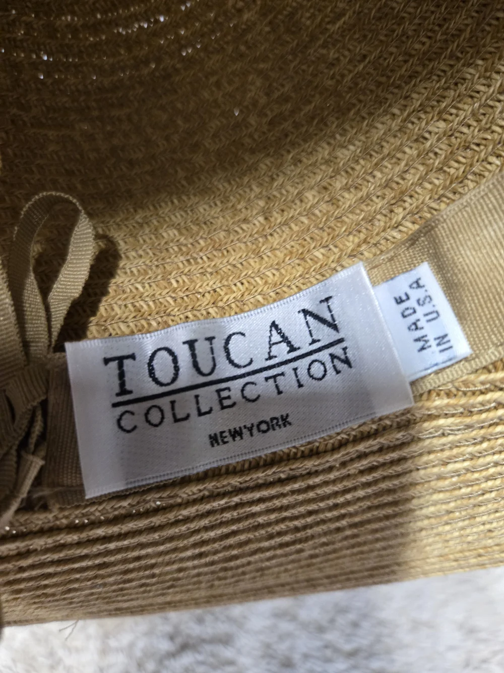 Tuckernuck Raffia Sun Hat with Cream Grosgrain Bow